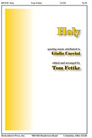 Holy SATB choral sheet music cover Thumbnail